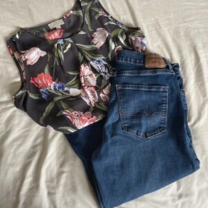 Floral Blouse Tank
